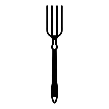 Beyaz arkaplanda kaşık simgesi