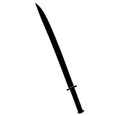 Kılıç simgesi. vektör illüstrasyonu.