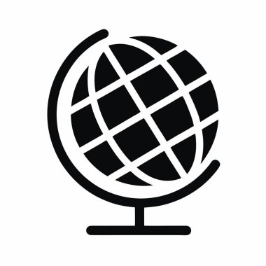 dünya simgesi, basit illüstrasyon