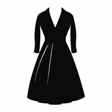 moda elbisesi, vektör, illüstrasyon, izole