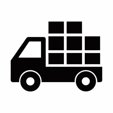 kargo aracı simgesi simgesi
