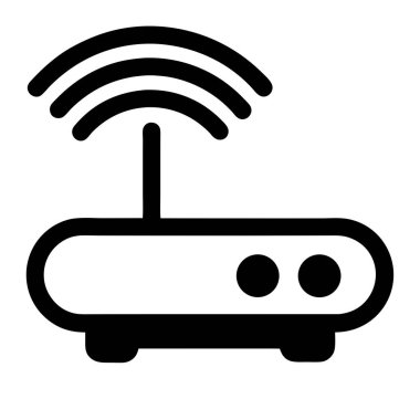 Yönlendirici simgesi. Yönlendirici vektör simgesi web için basit örnek