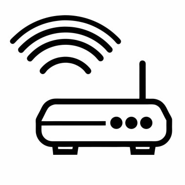 wifi vektör ince çizgi simgesi