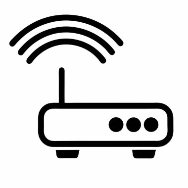 Wifi router simgesi, özet biçimi