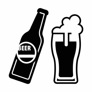 bira şişesi ve gözlük simgesi