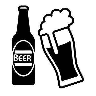 bira sabıka simgesi vektör illüstrasyon tasarımı
