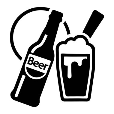 bira bardağı ve şişe