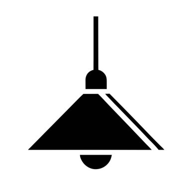 Tavan lambası simgesi basit vektör. tavan ışığı.