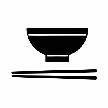 Yiyecek ve içecek ikonunun vektör çizimi. Web için yiyecek ve siyah stok sembolü koleksiyonu.