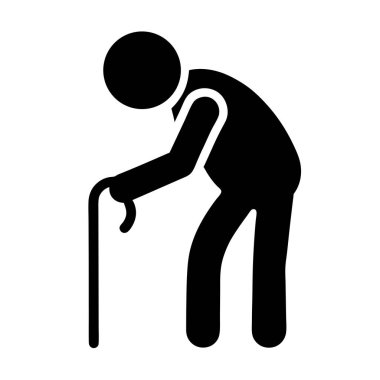 yaşlı kişi simgesi, basit biçim