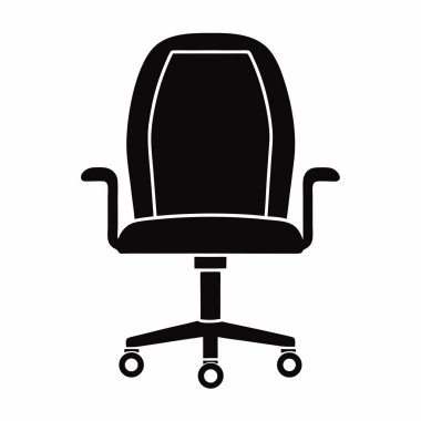 illüstrasyon izole ofis sandalye simge tasarlamak vektör
