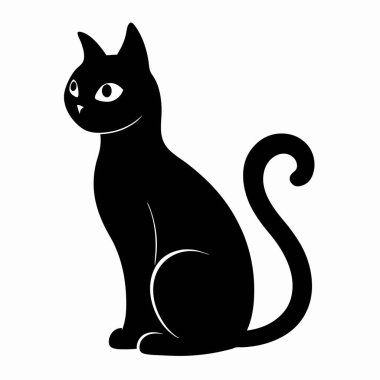 Bir kedinin vektör illüstrasyonu