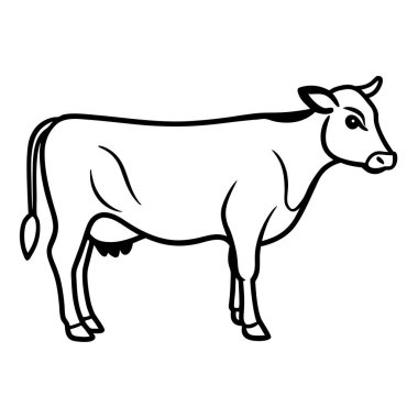 İnek simgesi, anahat stili