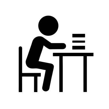 Bir tablo simgesinin vektör illüstrasyonu