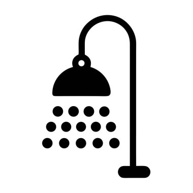 duş ikonu vektör illüstrasyonu