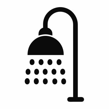 duş banyosu ikonu vektör illüstrasyonu