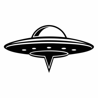 Ufo simgesi, vektör illüstrasyonu