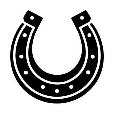 At nalı simgesi siyah simge