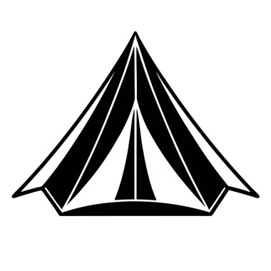 Çadırlı bir çadırın vektör çizimi