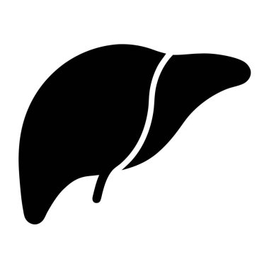 İnsan böbrek sembolü. vektör illüstrasyonu.