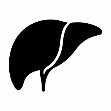 Karaciğer vektör simgesi tasarımı