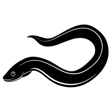 Çizgi film stilinde yılan simgesi izole edilmiş vektör çizimi