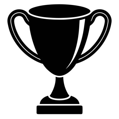 Kupa ikonu. Beyaz arkaplanda izole edilmiş web tasarımı için özet kupa vektörü simgesi