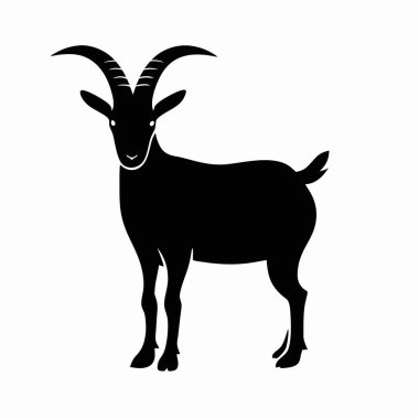 Keçi simgesi vektör illüstrasyonu