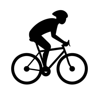 bisiklet bisiklet simgesi, vektör illüstrasyonu