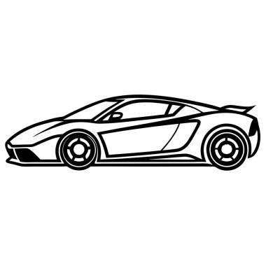 Araba sporu ikonu. vektör illüstrasyonu