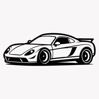 araba logosu vektör şablonu tasarım çizimi