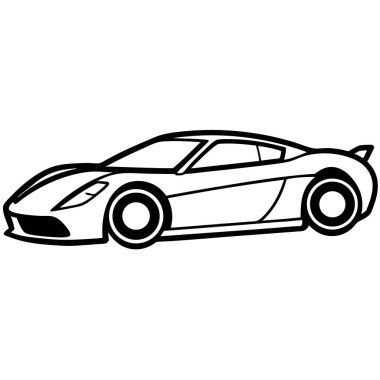 Araba simgesi. Araba vektör simgesi web için basit örnek