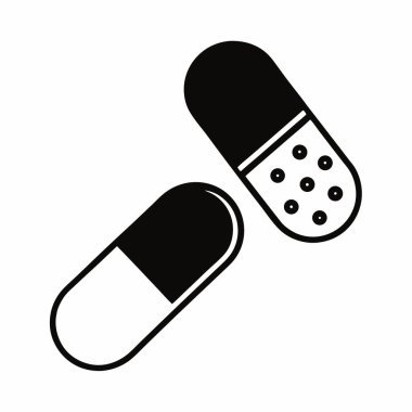 hapları simgesi. Düz tasarım