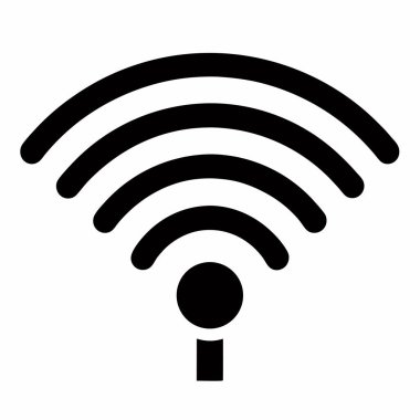 wifi sembol simgesi, basit tasarım biçimi