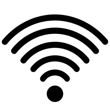 Kablosuz. Web simgesi basit illüstrasyon