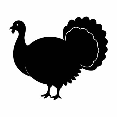 Hindi Şükran Günü hindi silueti.