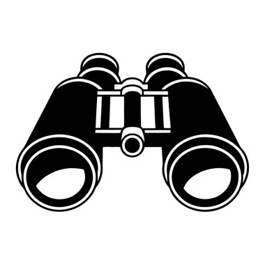 Dürbün. Web simgesi basit illüstrasyon