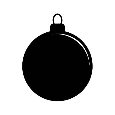 Noel balosu ikonu. Web için xmas top vektör simgesinin basit illüstrasyonu