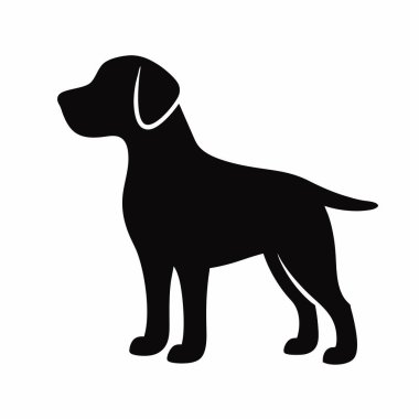 köpek silueti izole edilmiş simge