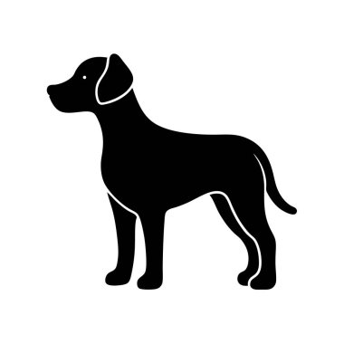 köpek simgesi vektör illüstrasyonu