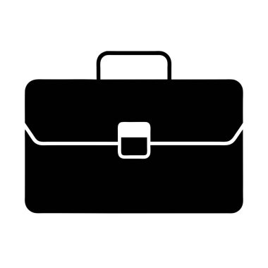 Beyaz üzerine evrak çantası vektör çizimi tasarımı