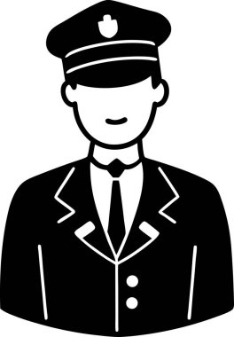 Polis memuru vektör simgesi