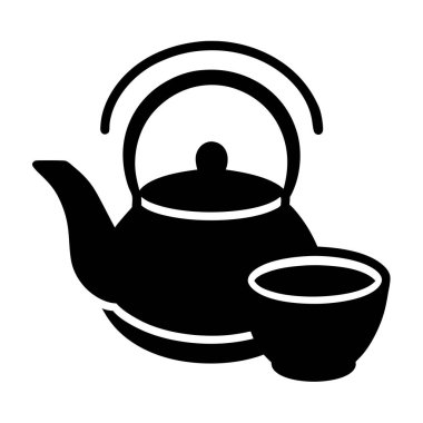 Çaydanlık simgesi, basit tarzı