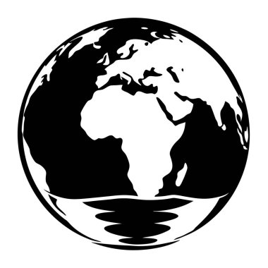 Dünya planet earth simge vektör çizim tasarım
