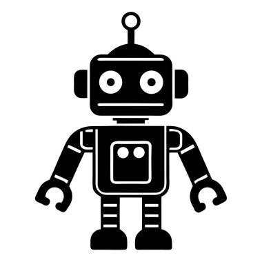 robot ikon vektör illüstrasyonu
