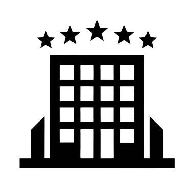 Otel simgesi vektör illüstrasyonu