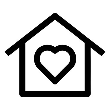 Ev simgesi, vektör illüstrasyon tasarımı