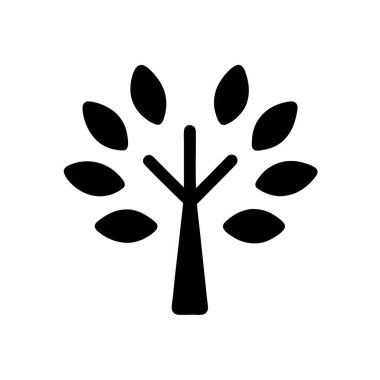 ağaç simgesi vektör illüstrasyonu