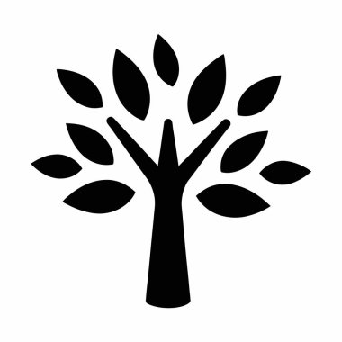 Bitki simgesi. Bitki vektör simgesi web için basit örnek