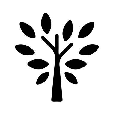 Ağaç. Web simgesi basit tasarım